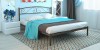 Металлическая кровать Сантьяго без подъемного механизма (коричневый) - 