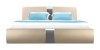 Кровать мягкая Флора c подъемным механизмом (Luxe золото) - 