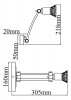 Светильник на штанге Rublev PIC120-01-W [2721469] - 