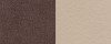 Пуф кожаный каркасный Лос-Анджелес Velure коричневый (Ткань + Экокожа) - 
