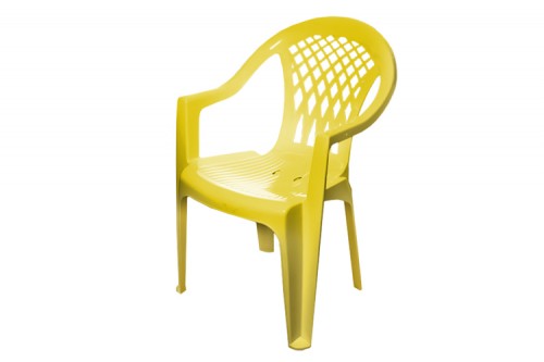 Кресло Виктория желтое