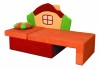 Диван-кровать Соната М11-1 Домик 8001127 красный/оранжевый [2656511] - 