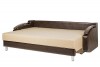 Диван-кровать Софа с деревянными подлокотниками - 