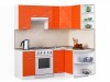 Кухонный гарнитур Лайн 2000х1300 Оранжевый глянец - 