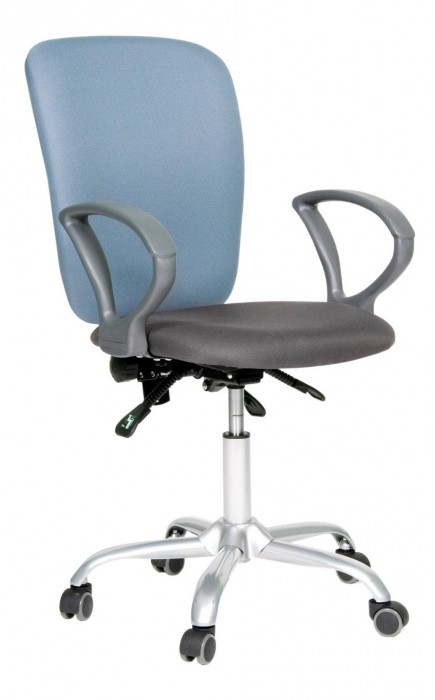 Кресло компьютерное Chairman 9801  голубой, серый/серебро [2726305] 