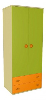 Шкаф платяной Фруттис 503.050 желтый/лайм/манго [2643521]