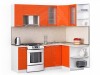 Кухонный гарнитур Лайн 2200х1300 Оранжевый глянец - 