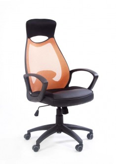 Кресло компьютерное Chairman 840 оранжевый/черный [2726497]