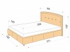 Кровать Grace (140х200) с ПМ - 