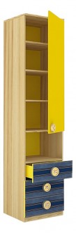 Шкаф комбинированный Джинс 507.040 сантана/джинс/желтый бриллиант [2643221]