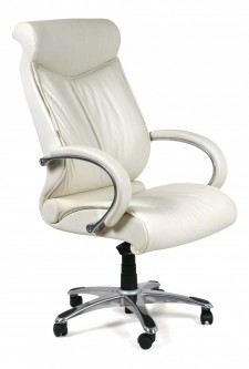 Кресло для руководителя Chairman 420 белый/хром, черный [2726317]