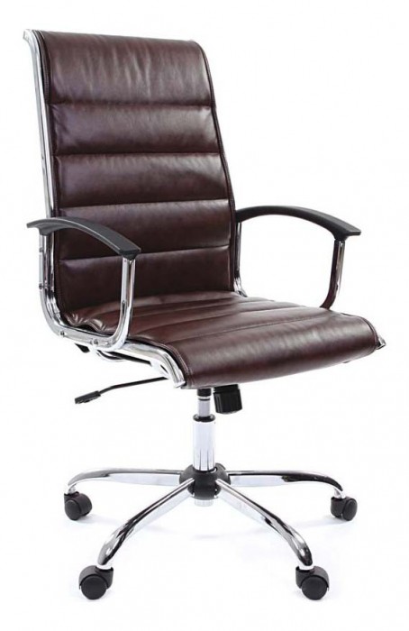 Кресло компьютерное Chairman 760 коричневый/хром, черный [2726431] 