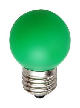 Лампа светодиодная LB-37 E27 220В 1Вт зеленый цвет 25117 [1415141] 
