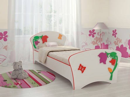 Кровать Соната Kids Колокольчики (80х200)