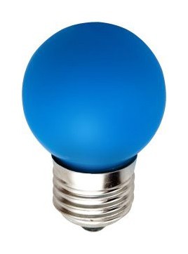 Лампа светодиодная LB-37 E27 220В 1Вт синий цвет 25118 [1415151] 