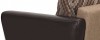 Кресло тканевое Амстердам Mosaik коричневый (Ткань + Экокожа) - 