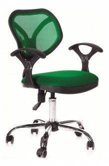 Кресло компьютерное Chairman 380 зеленый/хром, черный [2726536]