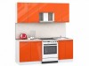 Кухонный гарнитур Хай-тек 2000 Оранжевый глянец - 