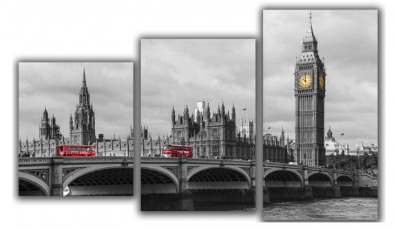 Набор из 3 панно  Лондонский мост XL-041 [2801189]