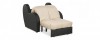 Кресло тканевое Барон EcoTex бежевый (Ткань + Экокожа) - 