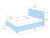 Кровать Амели (140х200) с ПМ - 