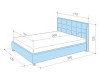 Кровать Амели (160х200) с ПМ - 