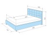 Кровать Амели (180х200) с ПМ - 