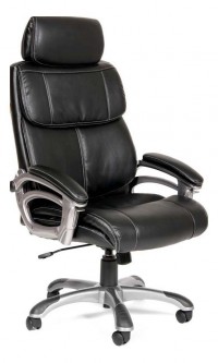 Кресло для руководителя Chairman 433 черный/серый, черный [2726471]