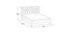 Кровать мягкая Зейн Люкс с подъемным механизмом (Черный/Белый) - 