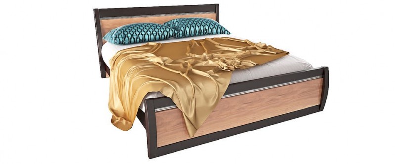 Кровать каркасная Корсика без подъемного механизма (Слива валлис)
