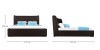 Кровать мягкая Марсель (Luxe шоколадный) - 
