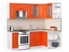 Кухонный гарнитур Декор 2200х1300 Оранжевый глянец - 