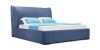 Кровать мягкая Марсель (Velure синий) - 