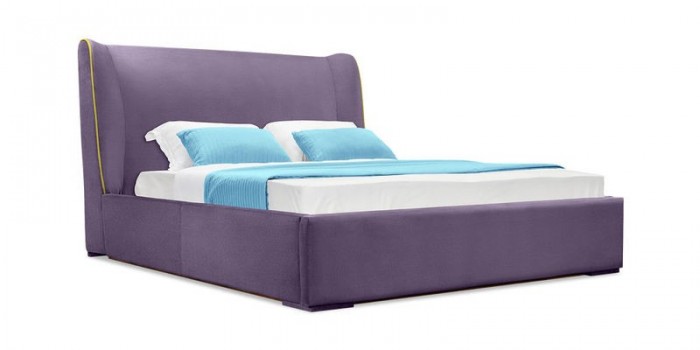 Кровать мягкая Марсель (Velure фиолетовый) 