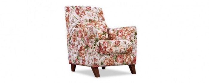 Кресло тканевое Либерти Flowers розовый (Ткань) 