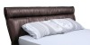 Кровать мягкая Монако с подъемным механизмом (Шоколад) - 