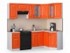 Кухонный гарнитур Декор 2300 Оранжевый глянец - 