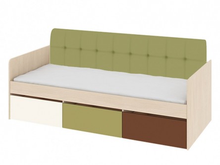 Кровать Тетрис с мягким элементом  (80х200)