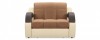 Кресло тканевое Мадрид Velure коричневый (Ткань + Экокожа) - 