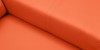 Диван тканевый прямой Плэй Luxe оранжевый (Экокожа) - 