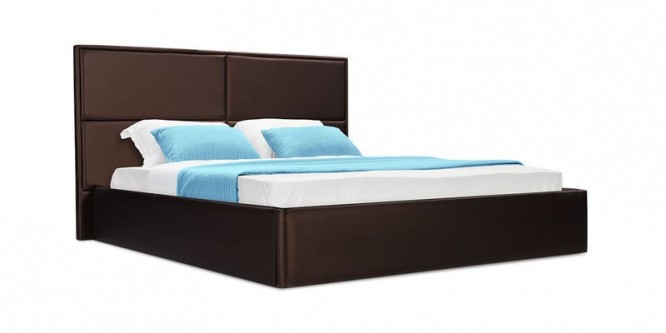 Кровать мягкая Орландо с подъемным механизмом (Luxe шоколадный)