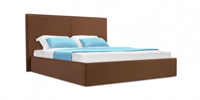 Кровать мягкая Орландо с подъемным механизмом (Velure коричневый)