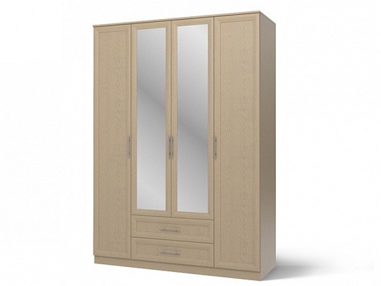 Шкаф 4-х дверный с зеркалами Юлианна 
